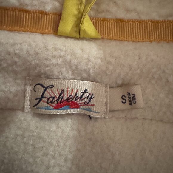 Faherty Cobble Hill Popover Sweater / Sweatshirt with pockets size small - Picture 7 of 8